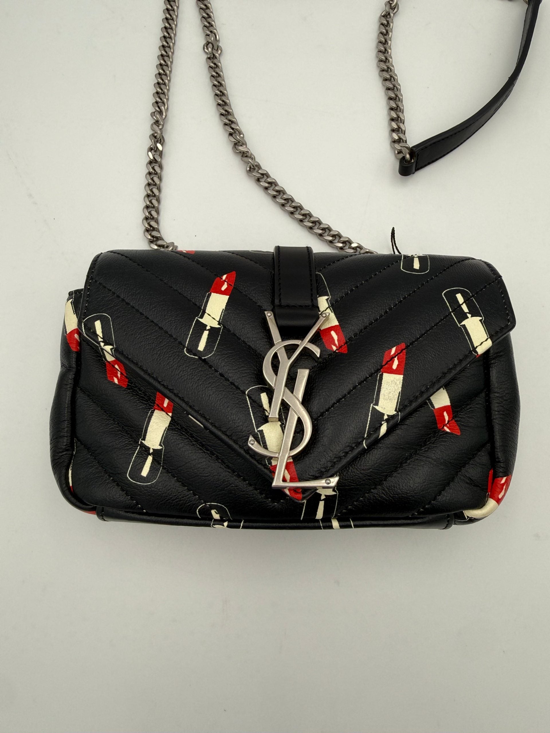 Saint Laurent SAINT LAURENT MINI COLLEGE Lip Stick Handbag