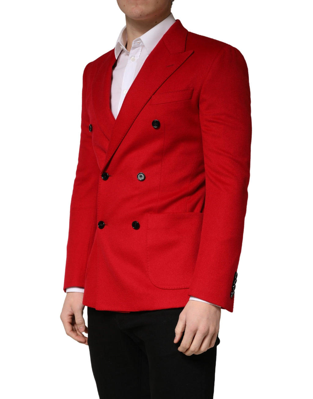 Dolce & Gabbana Red Coat for Men detail view