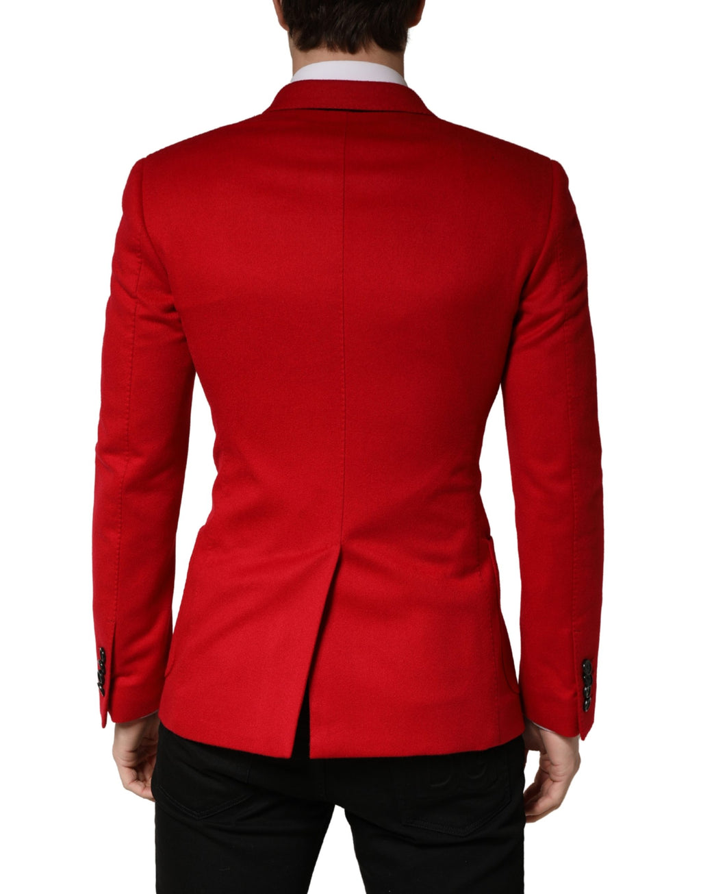 Dolce & Gabbana Red Coat for Men side view