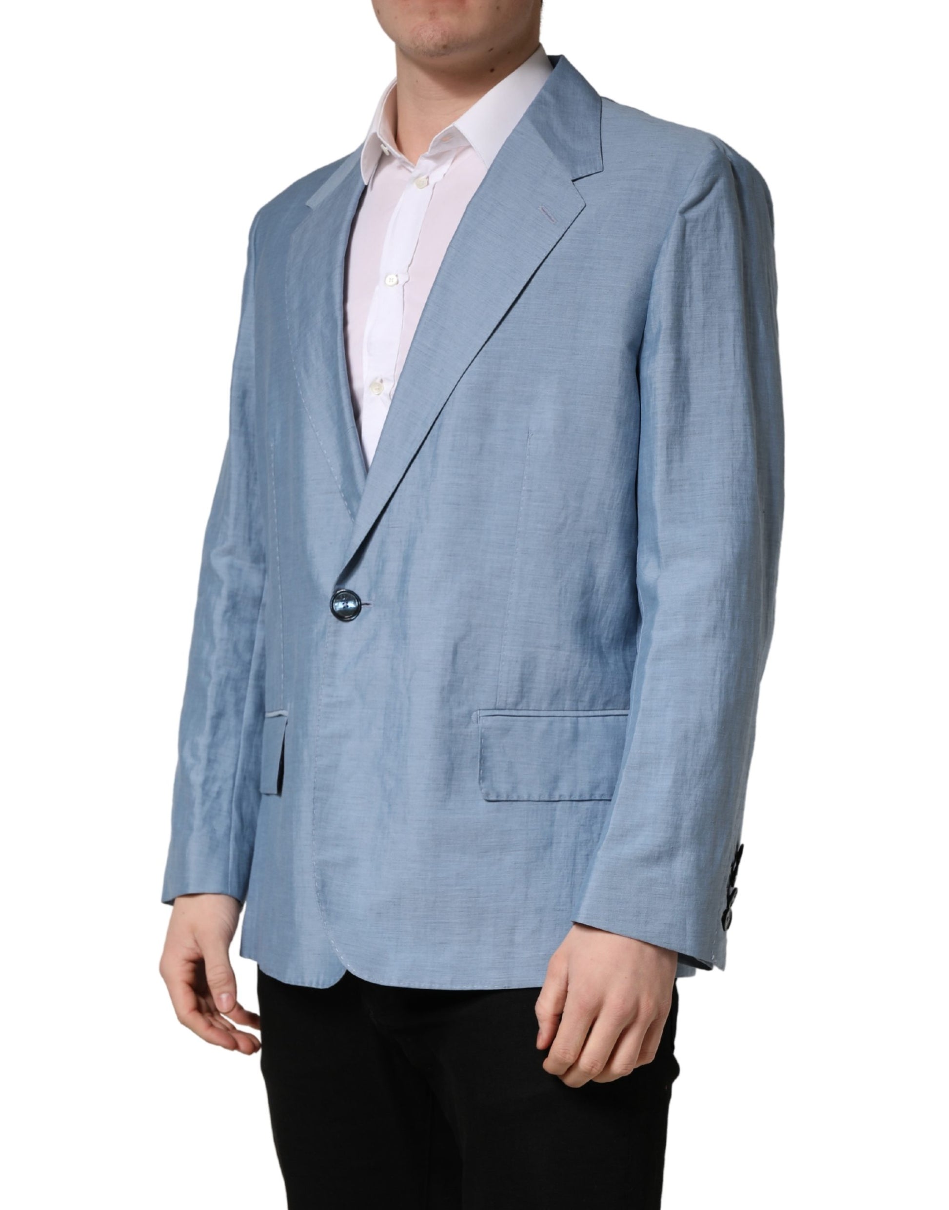 Dolce & Gabbana Blue Coat for Men detail view