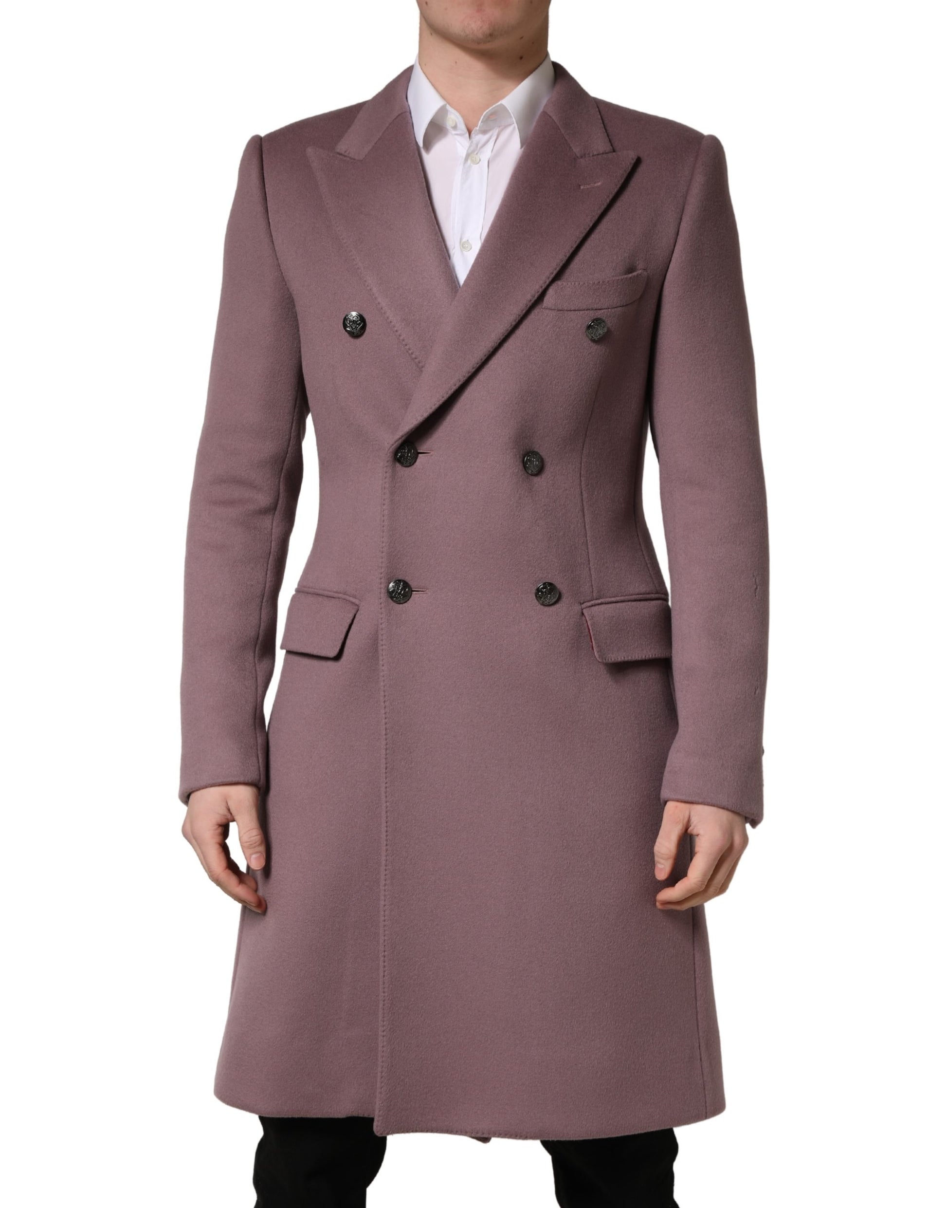 Dolce & Gabbana Manteau Trench Double Boutonnage Marron Homme