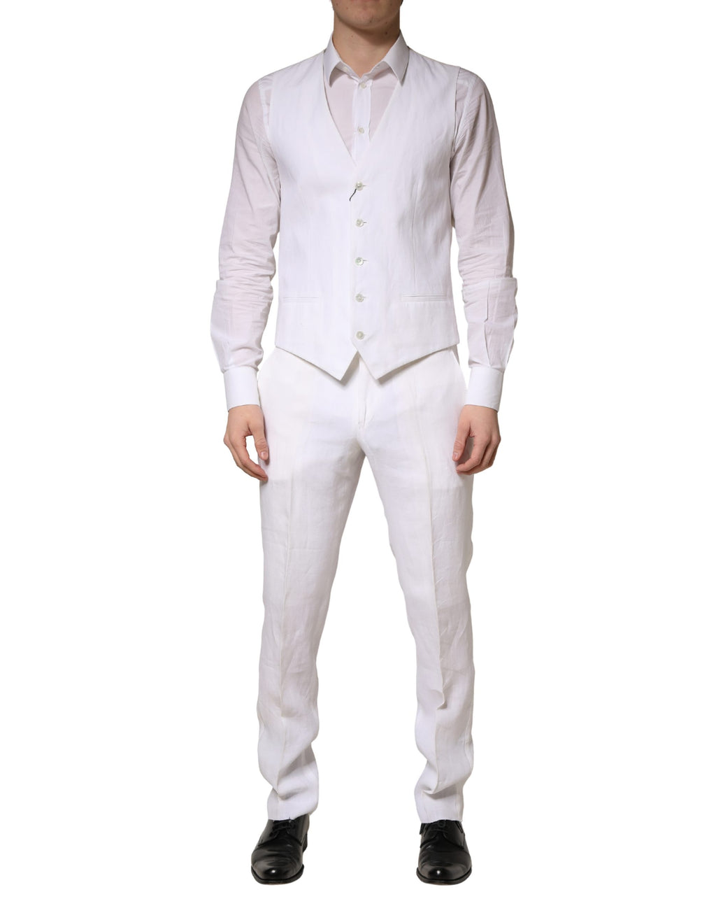 Dolce & Gabbana White Two Piece Suits for Men