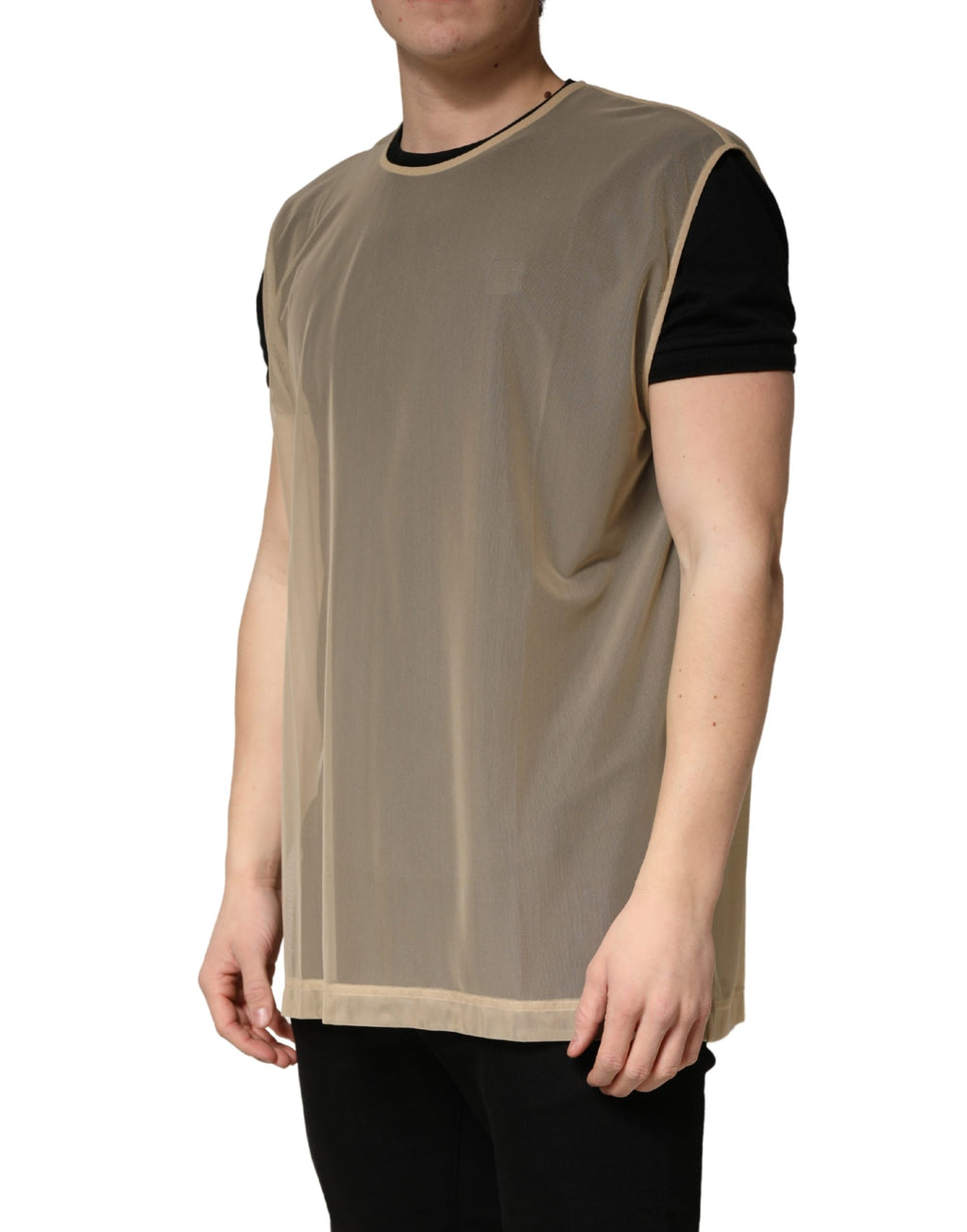 Dolce & Gabbana Beige Tank Tops T for Men detail view