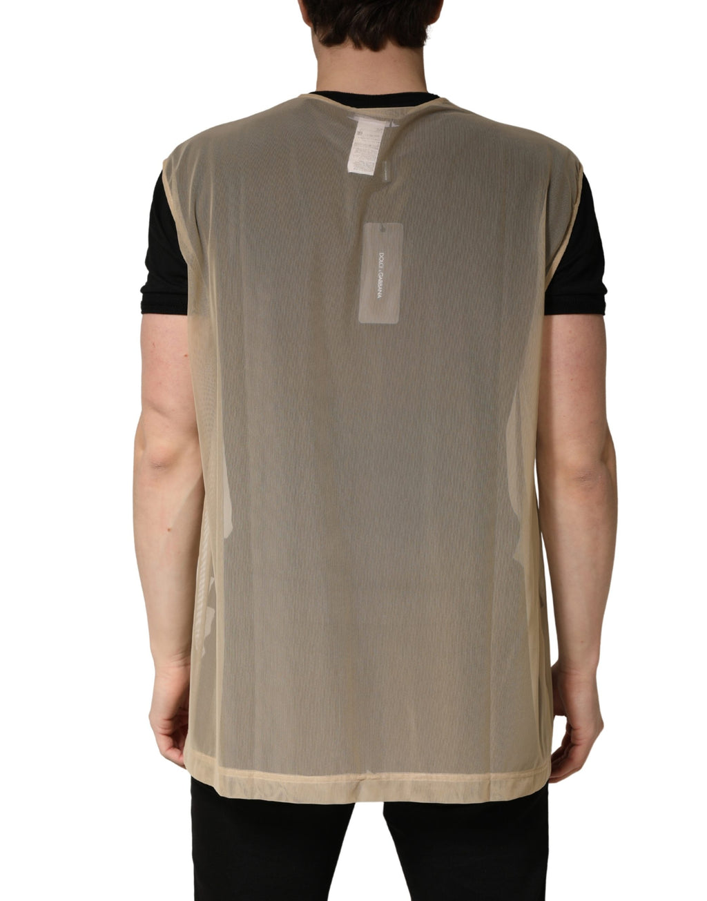 Dolce & Gabbana Beige Tank Tops T for Men side view