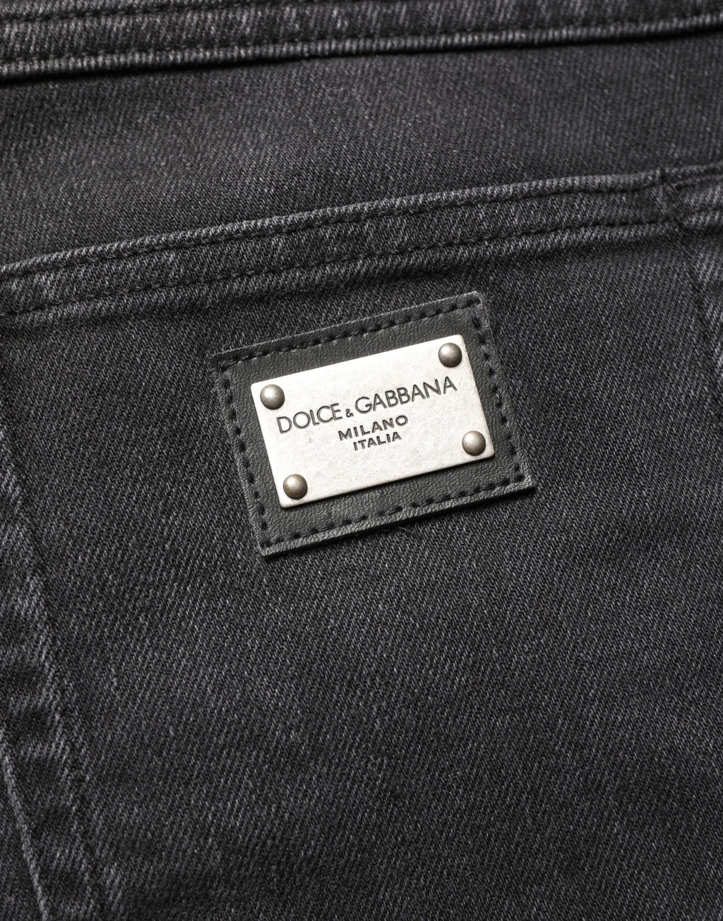Dolce & Gabbana Black Skinny Jeans for Men additional view