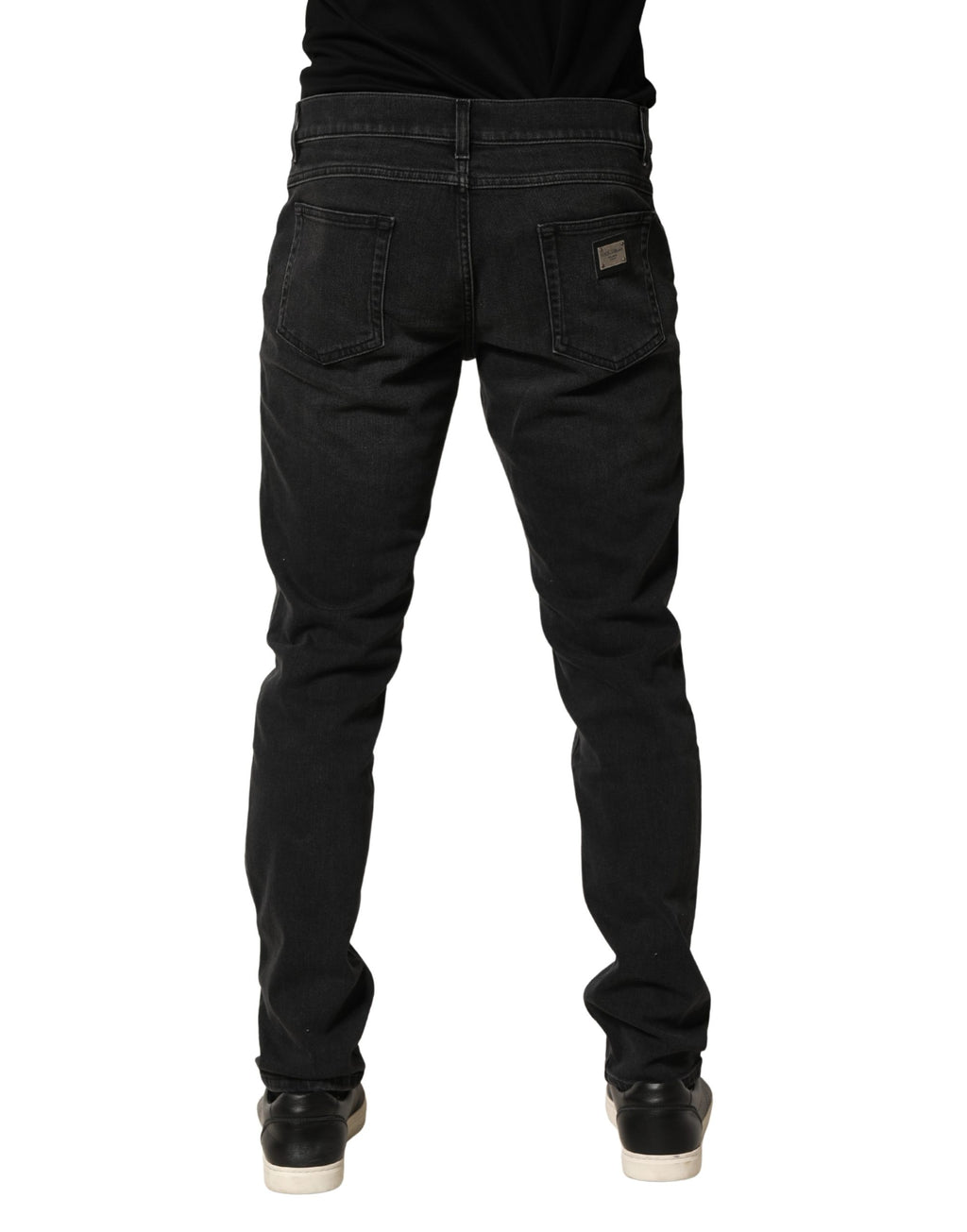 Dolce & Gabbana Black Skinny Jeans for Men side view