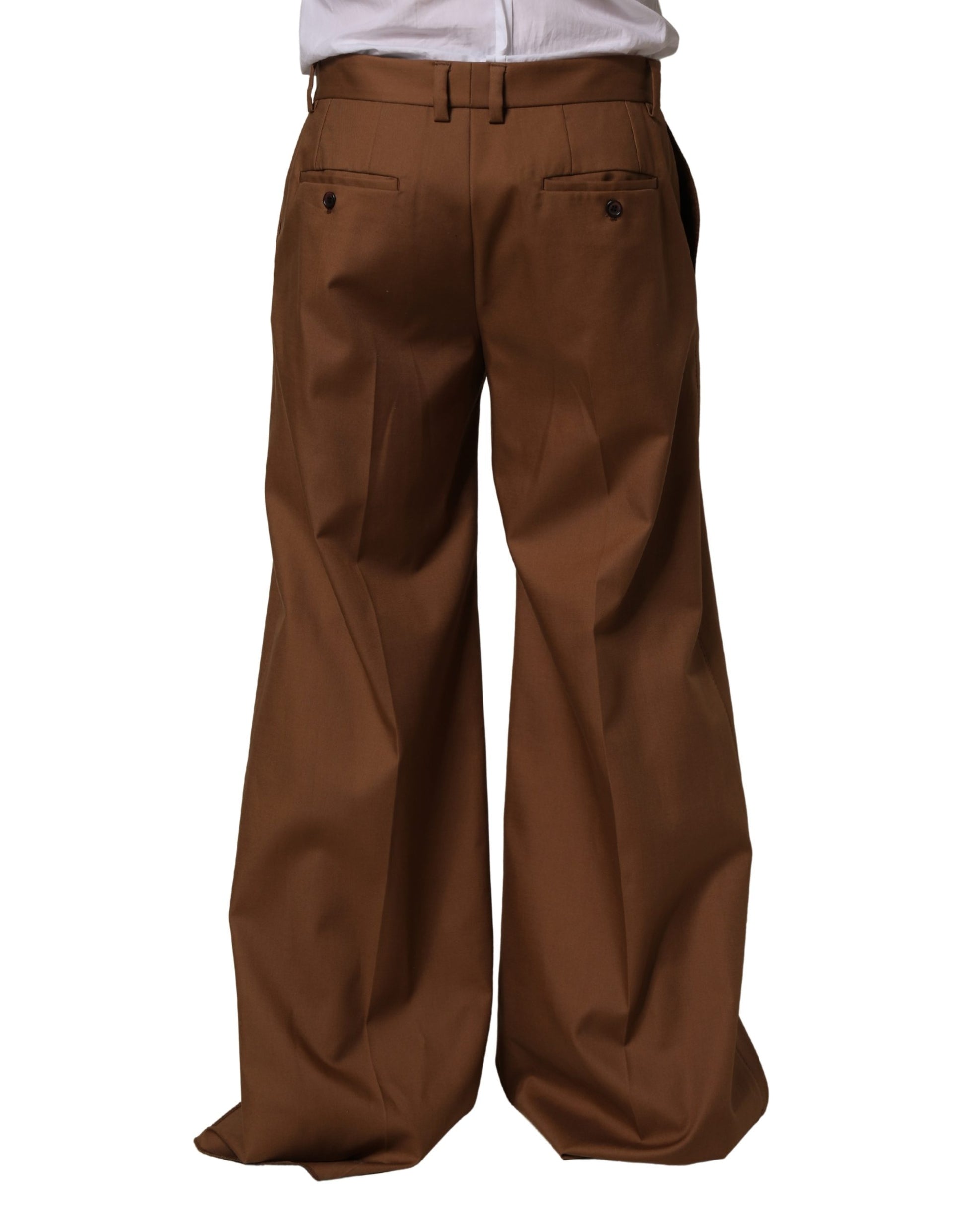 Dolce & Gabbana Brown Dress Pants for Men side view