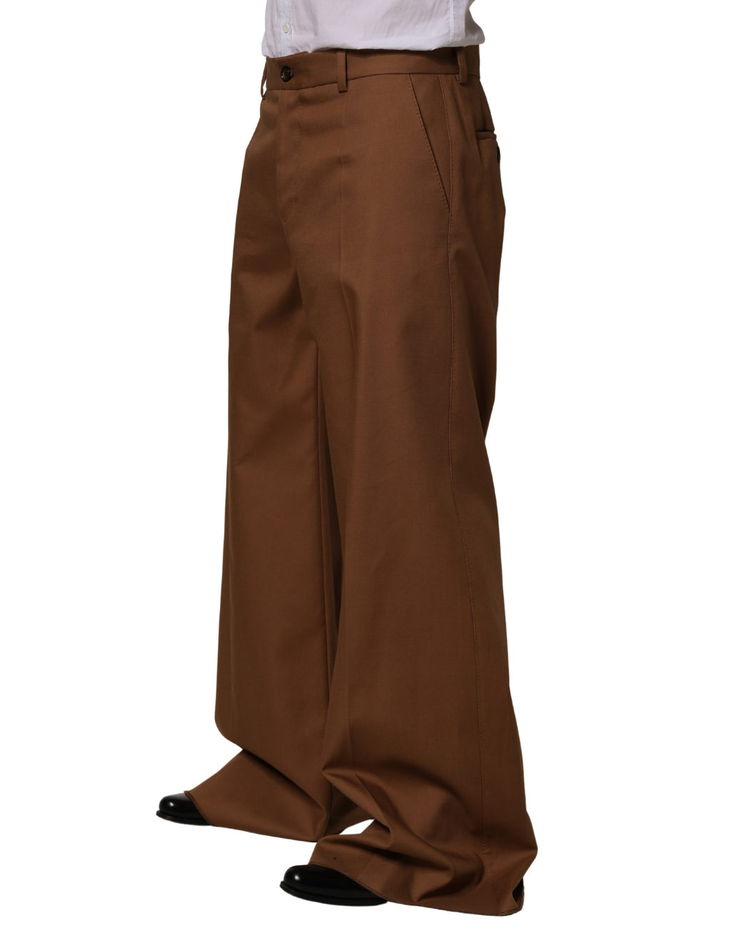 Dolce & Gabbana Brown Dress Pants for Men detail view