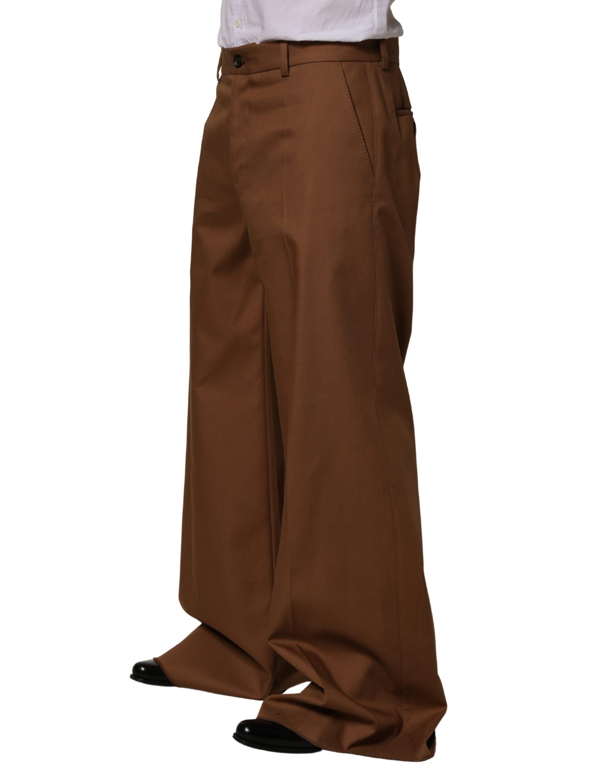Dolce & Gabbana Brown Dress Pants for Men detail view