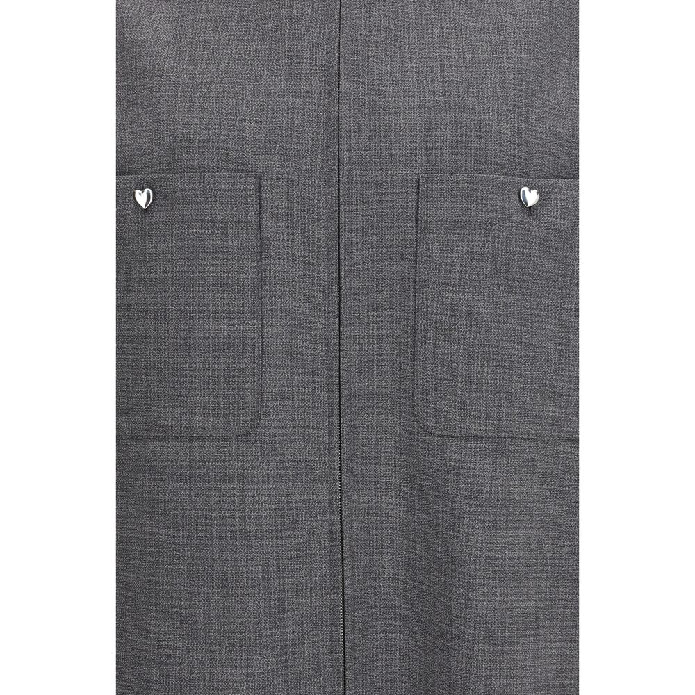 Valentino Gray Polyester Coat