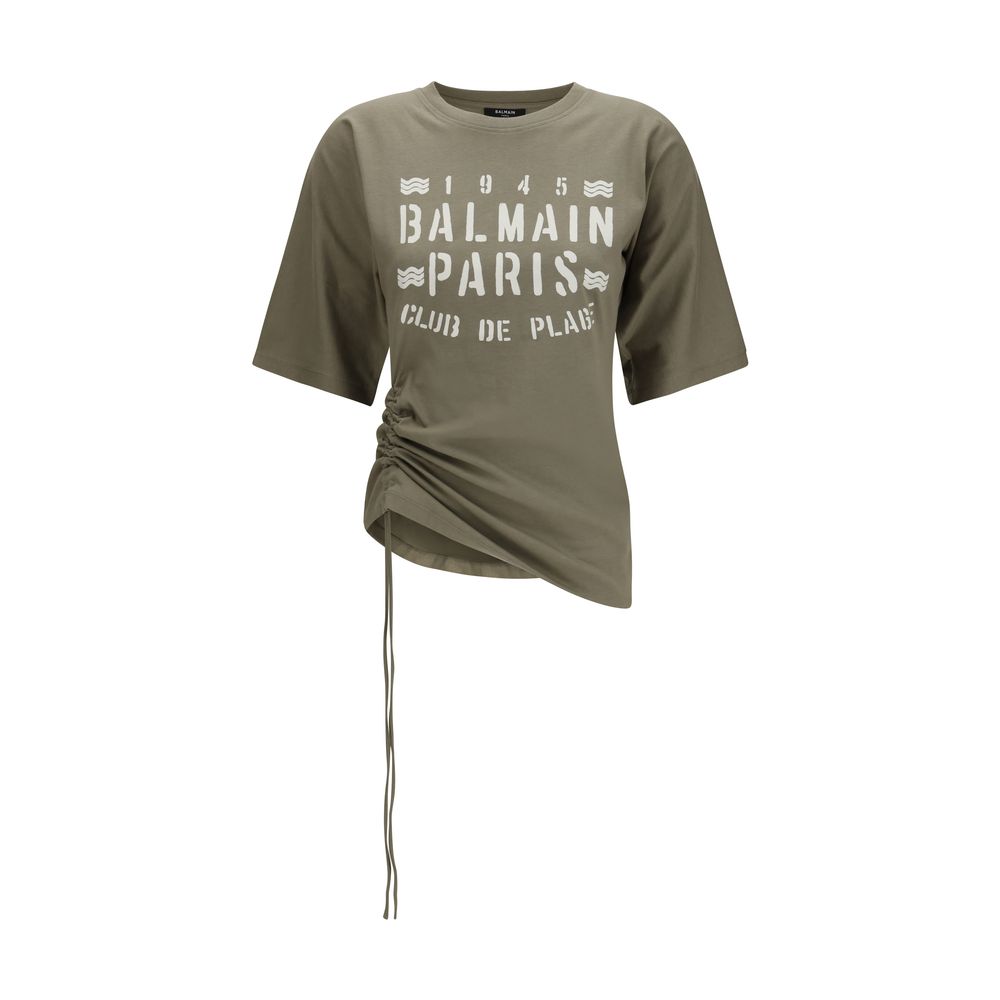 T-shirt Balmain en coton bicolore