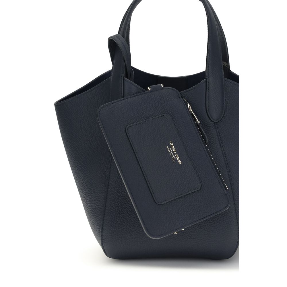 Giorgio Armani Blue Handbag for Women side view
