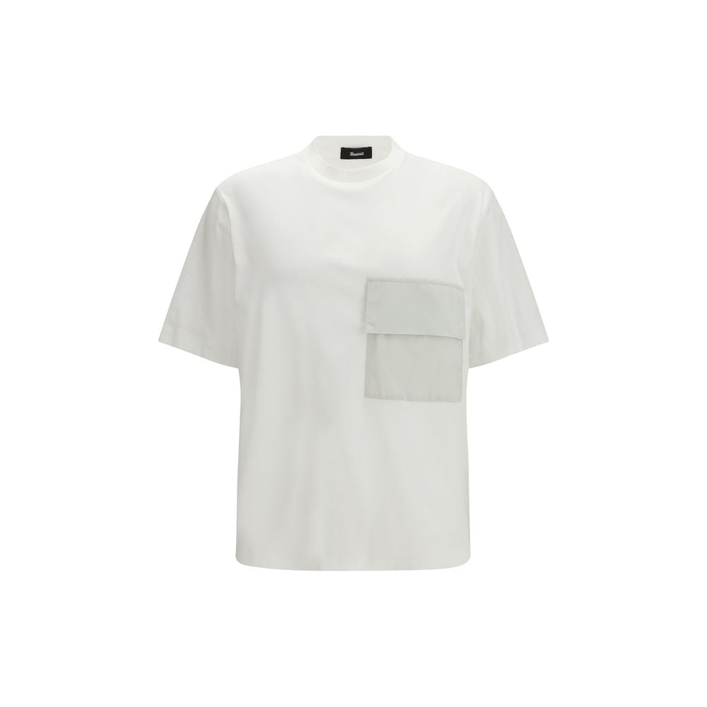 T-shirt en coton blanc LAMINAR