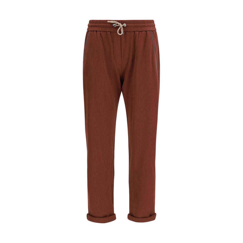 Brunello Cucinelli Red Casual Pants for Women