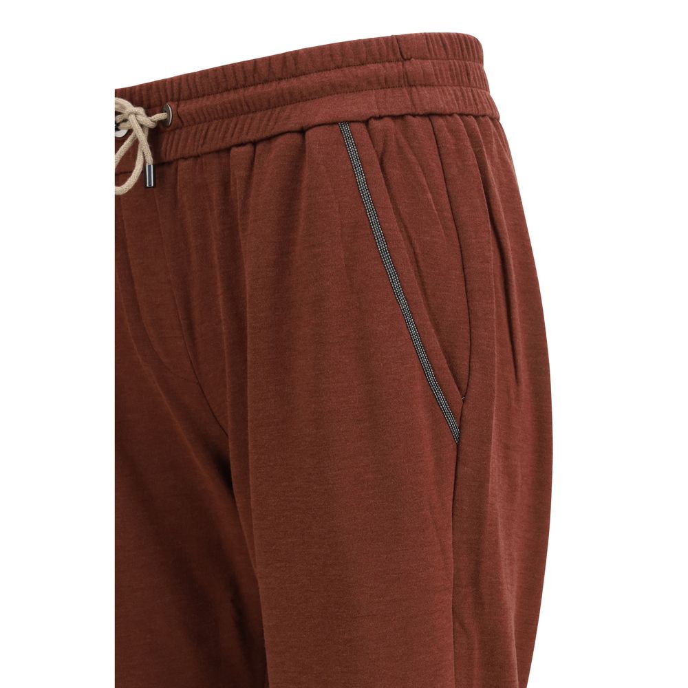 Brunello Cucinelli Red Casual Pants for Women detail view