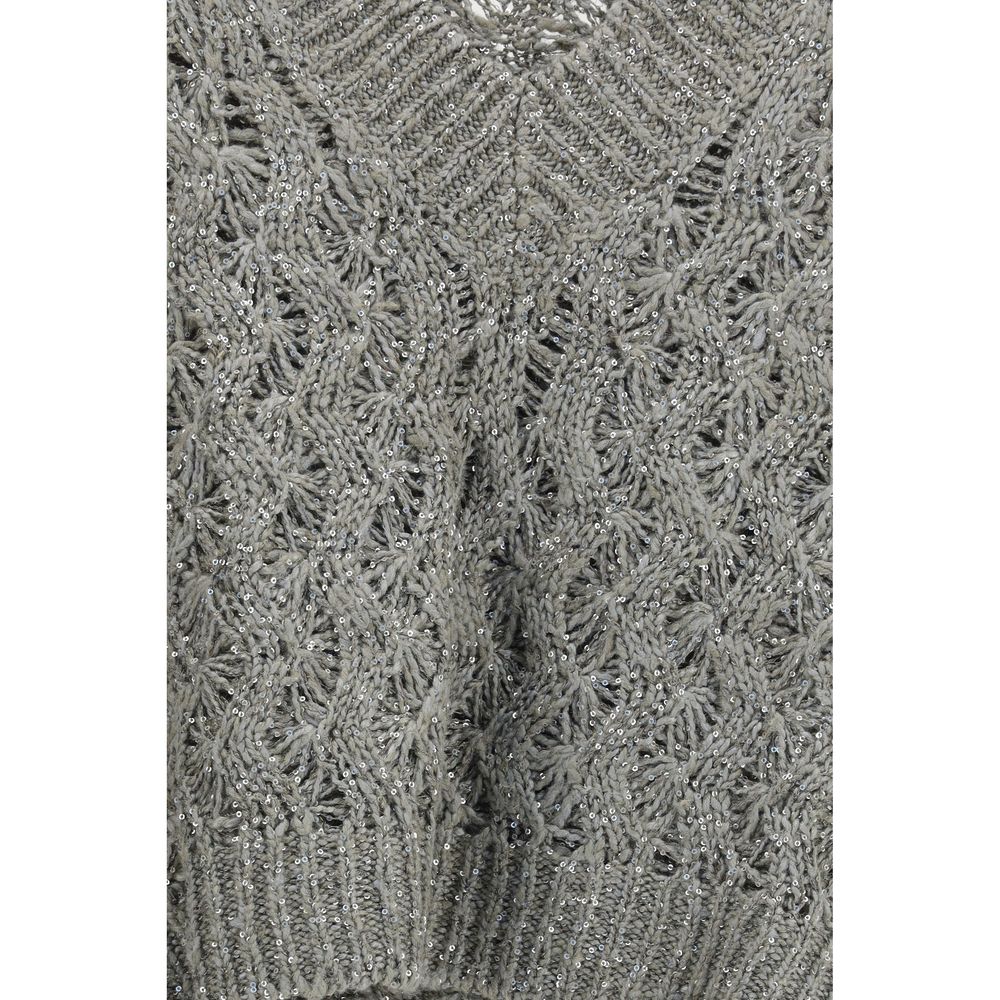 Brunello Cucinelli Bicolor Sweatshirt detail view