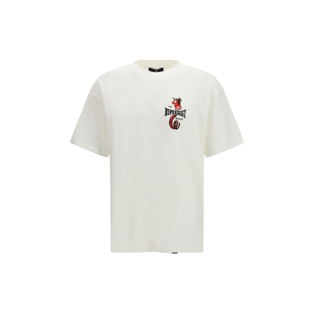 Représenter le t-shirt en coton blanc