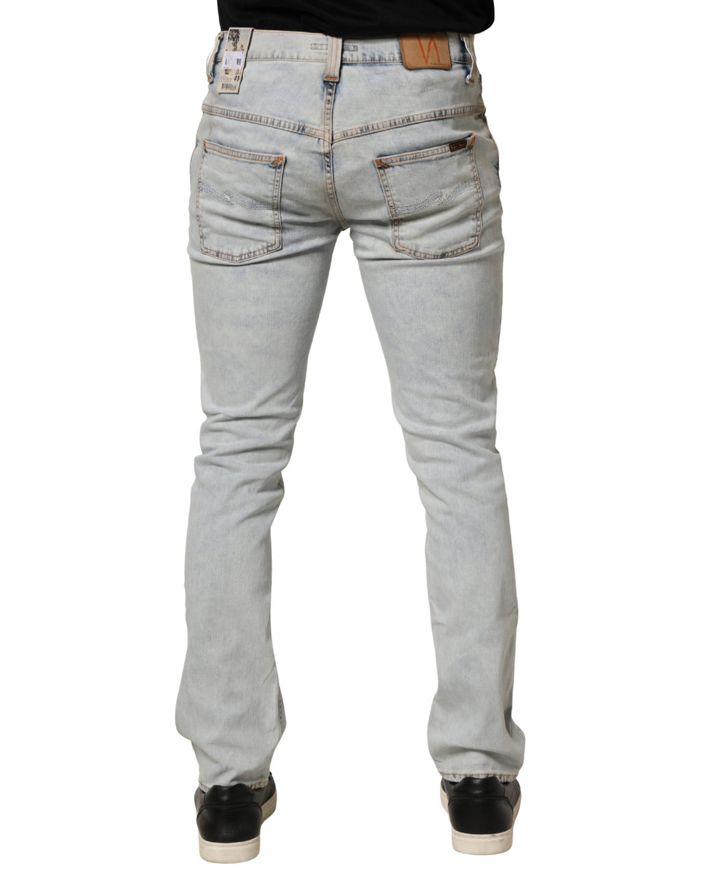 Nudie Jeans Blue Skinny Jeans for Men side view