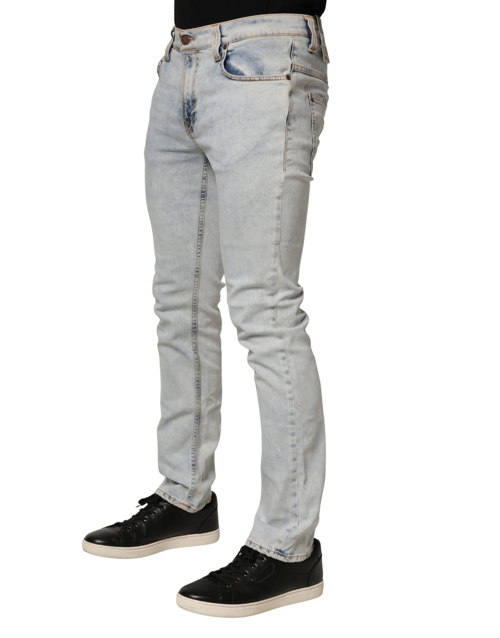Nudie Jeans Blue Skinny Jeans for Men detail view