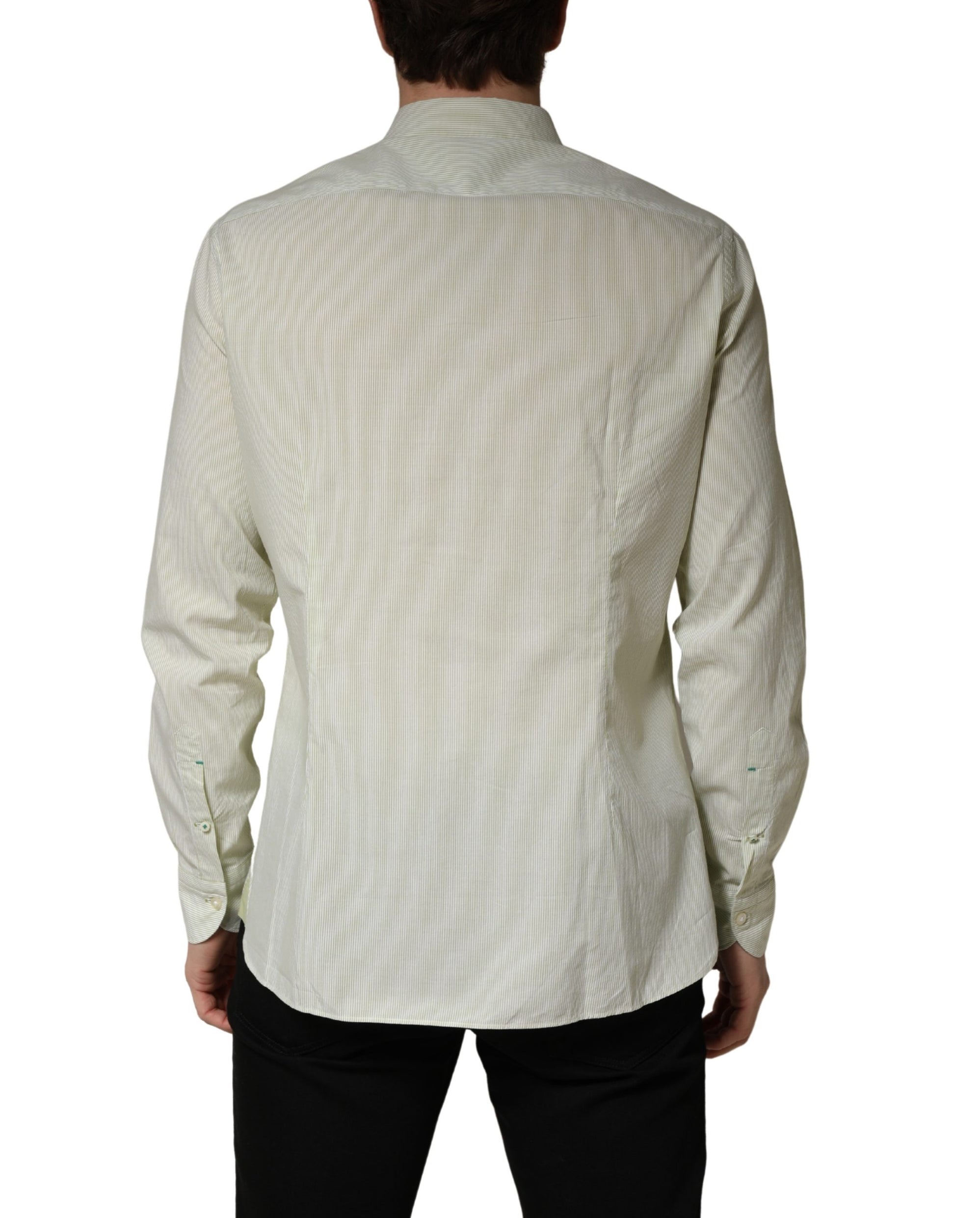 Domenico Tagliente Green Dress Shirt for Men side view