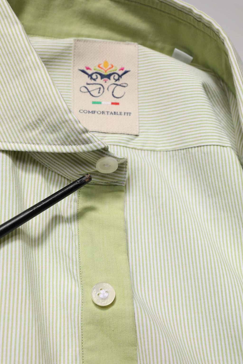Domenico Tagliente Green Dress Shirt for Men additional view