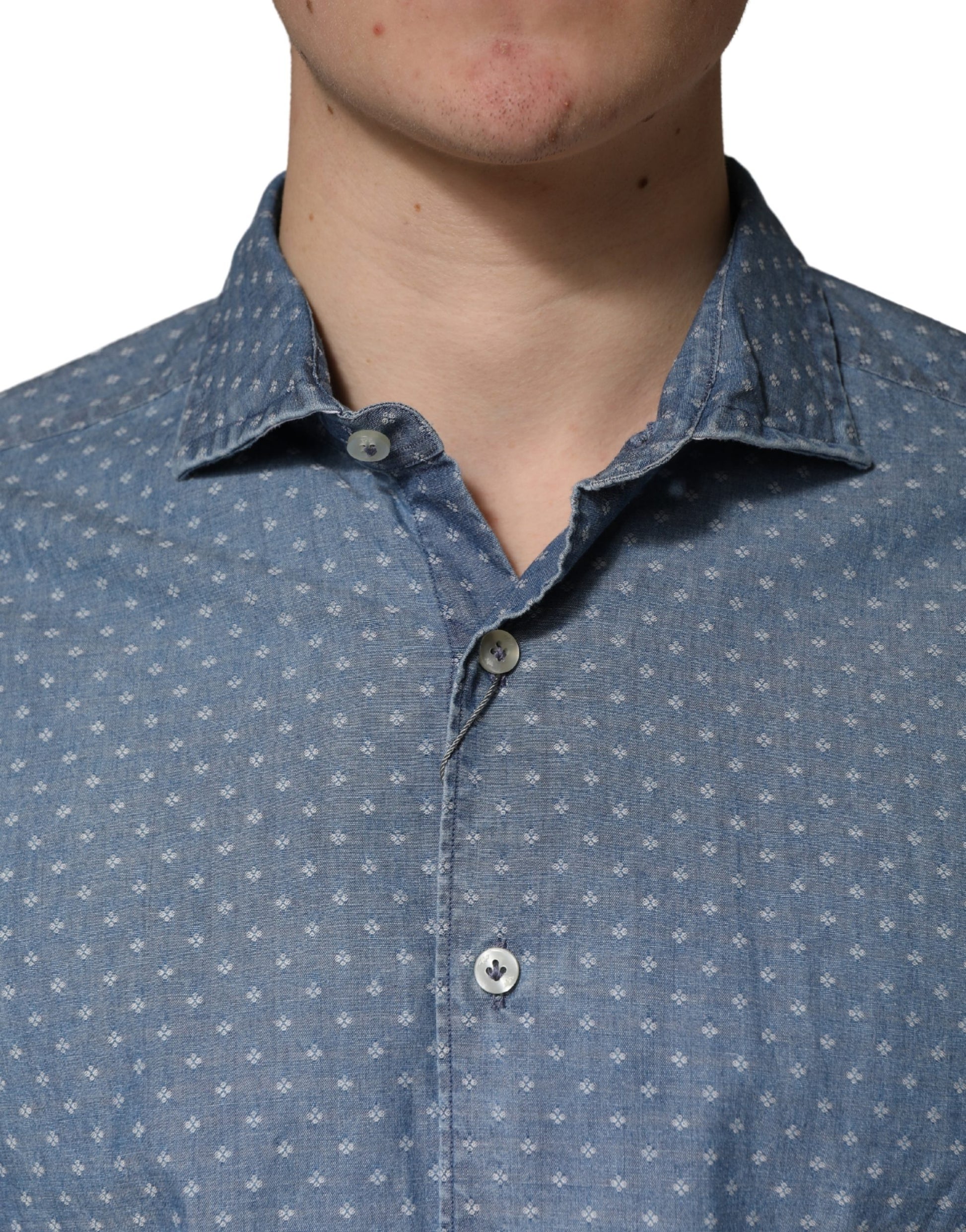 Domenico Tagliente Blue Shirt for Men additional view