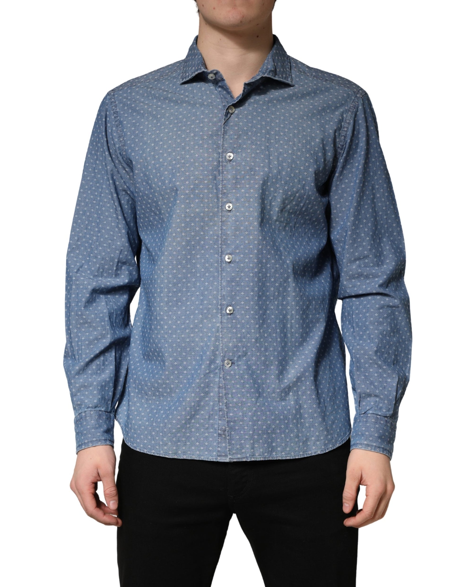 Domenico Tagliente Blue Shirt for Men alternate view