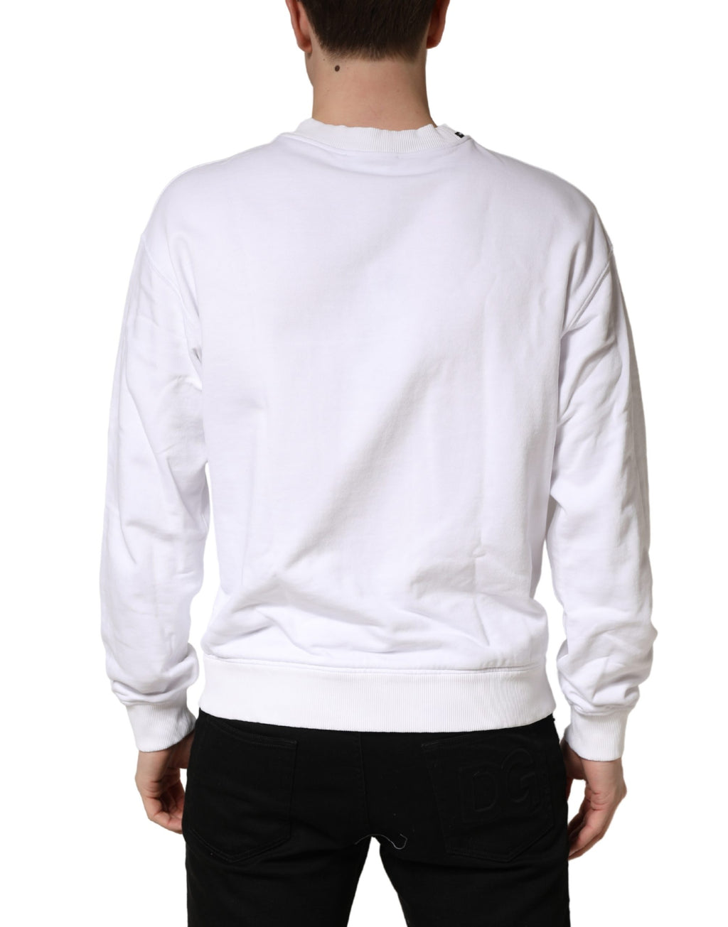 Dolce & Gabbana White Sweatshirt for Men side view