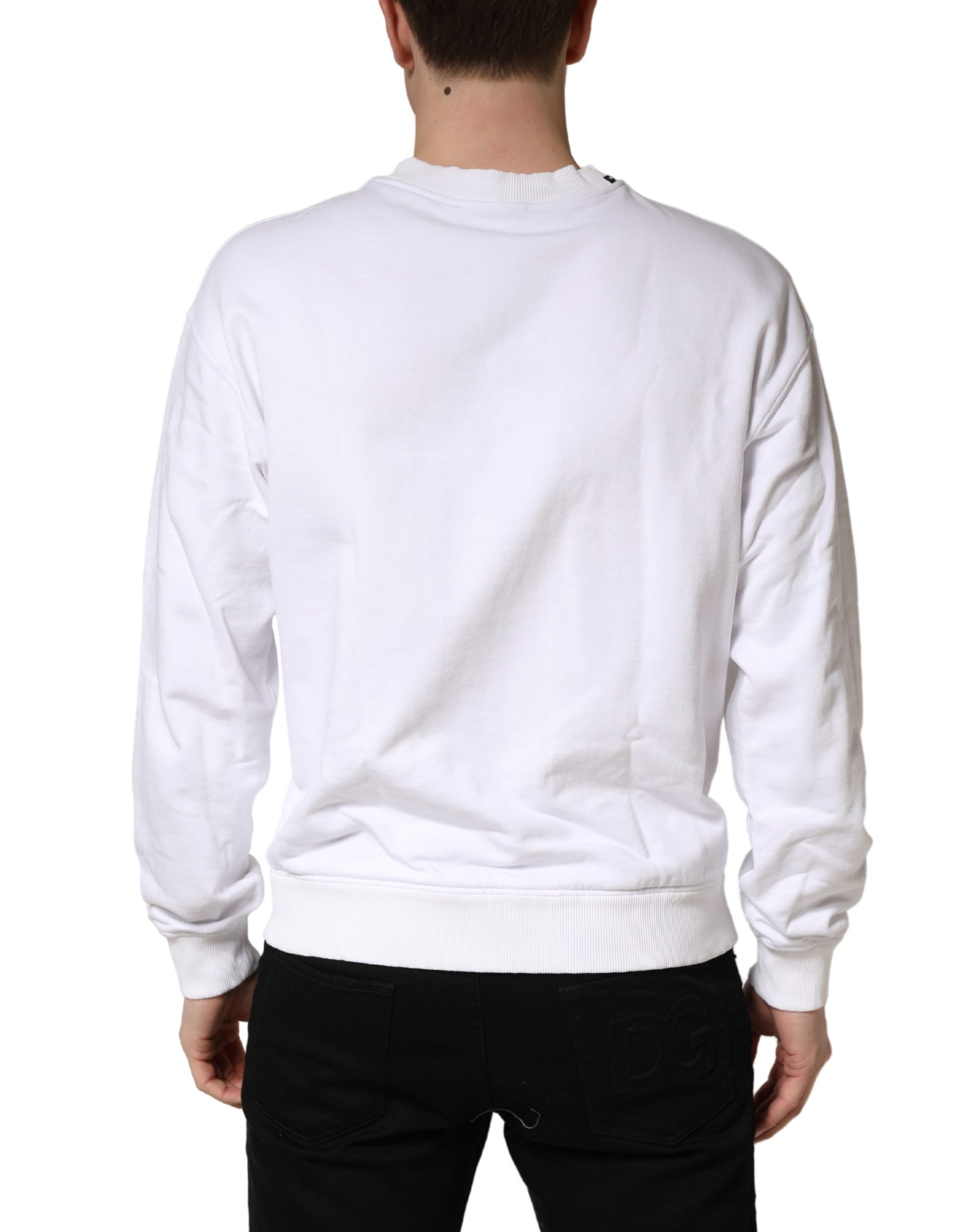 Dolce & Gabbana White Sweatshirt for Men side view