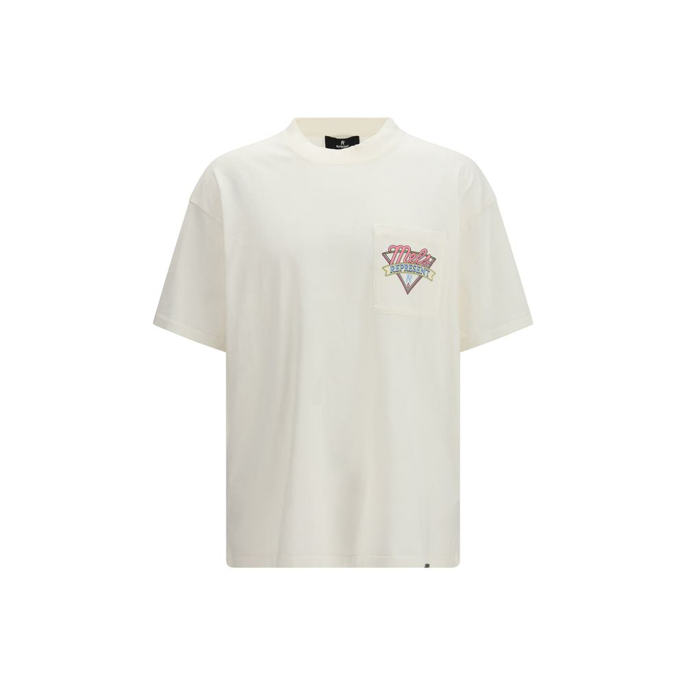 Représenter le t-shirt en coton blanc