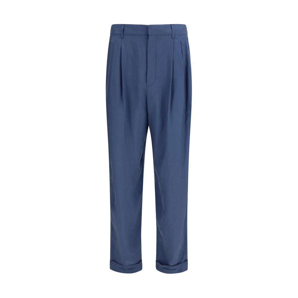 Saint Laurent Blue Dress Pants for Men