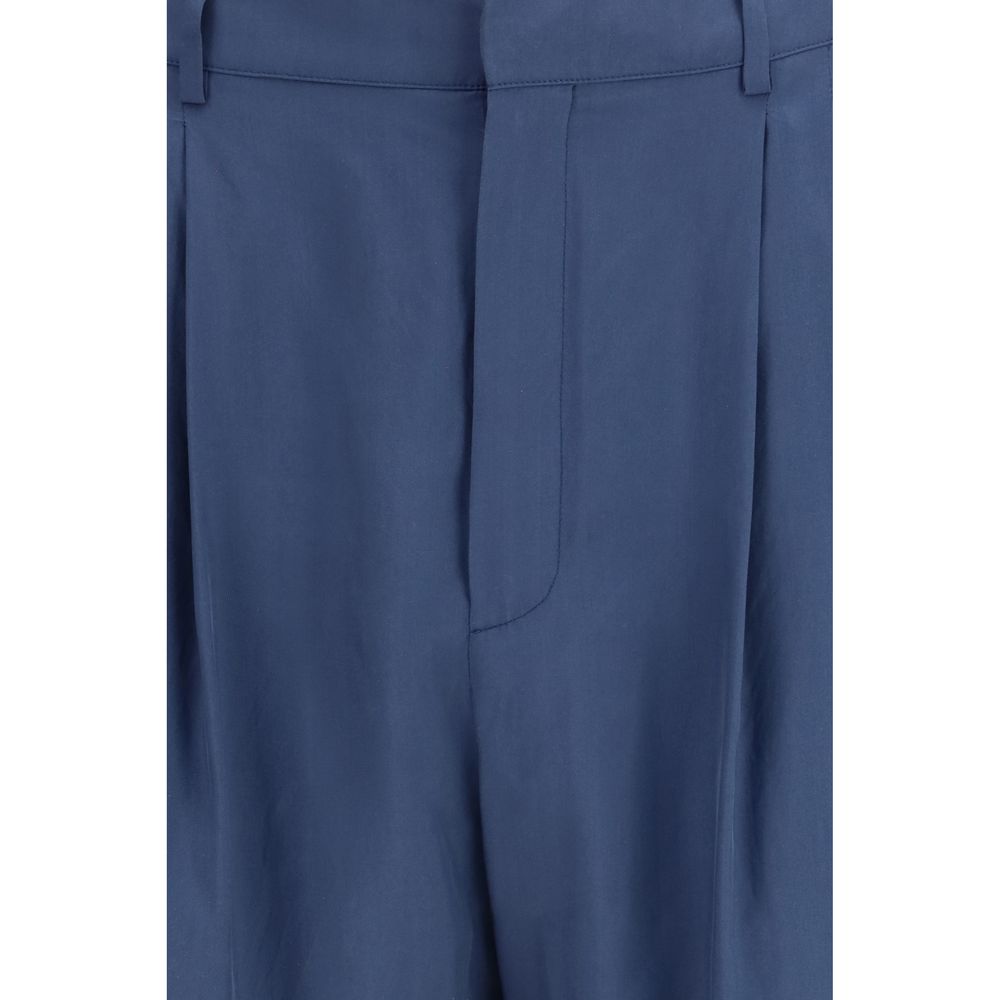 Saint Laurent Blue Dress Pants for Men detail view