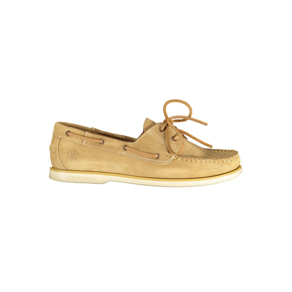 Chaussures classiques pour hommes en cuir beige Lumberjack