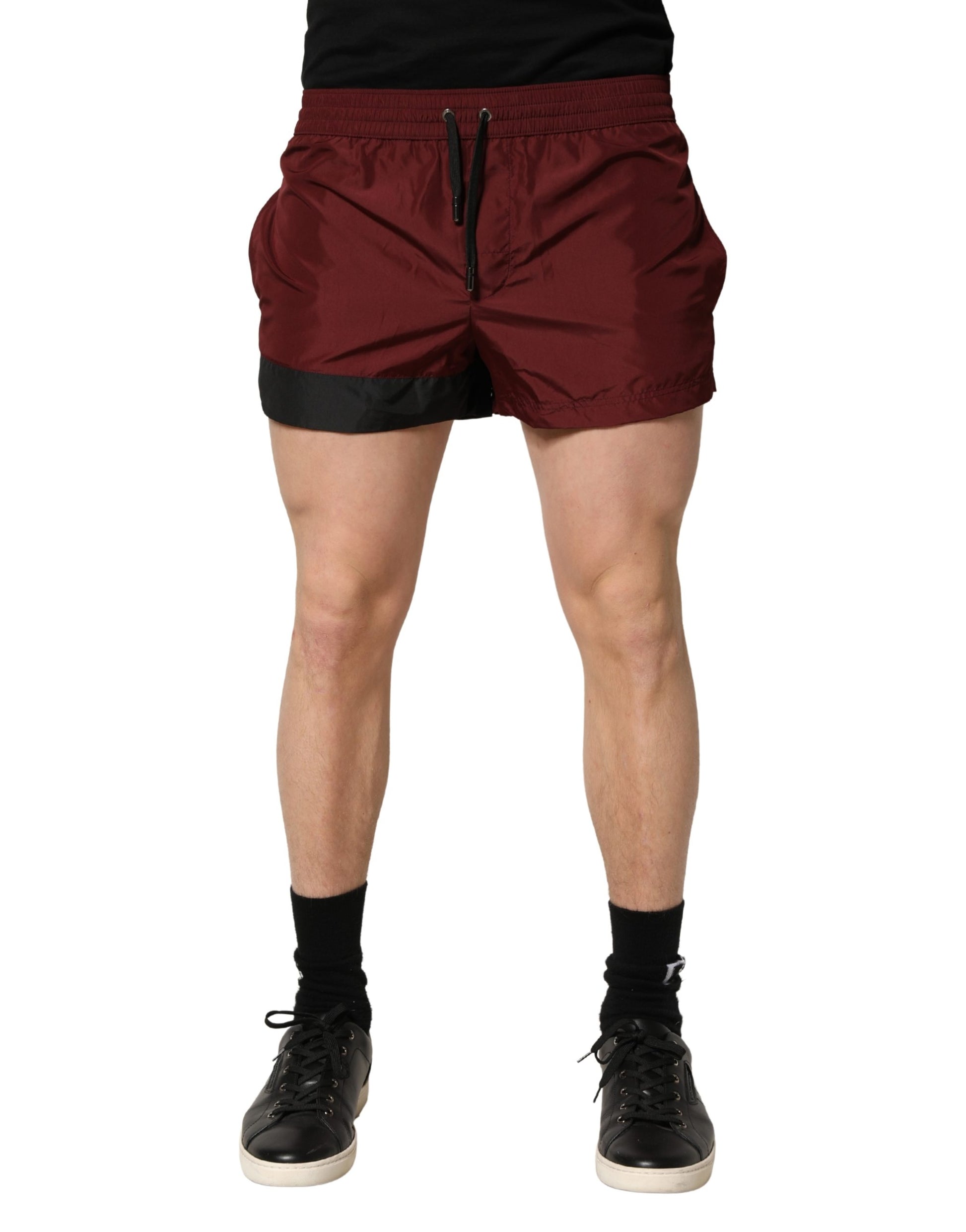 Dolce & Gabbana Red Swim Shorts for Men alternate view