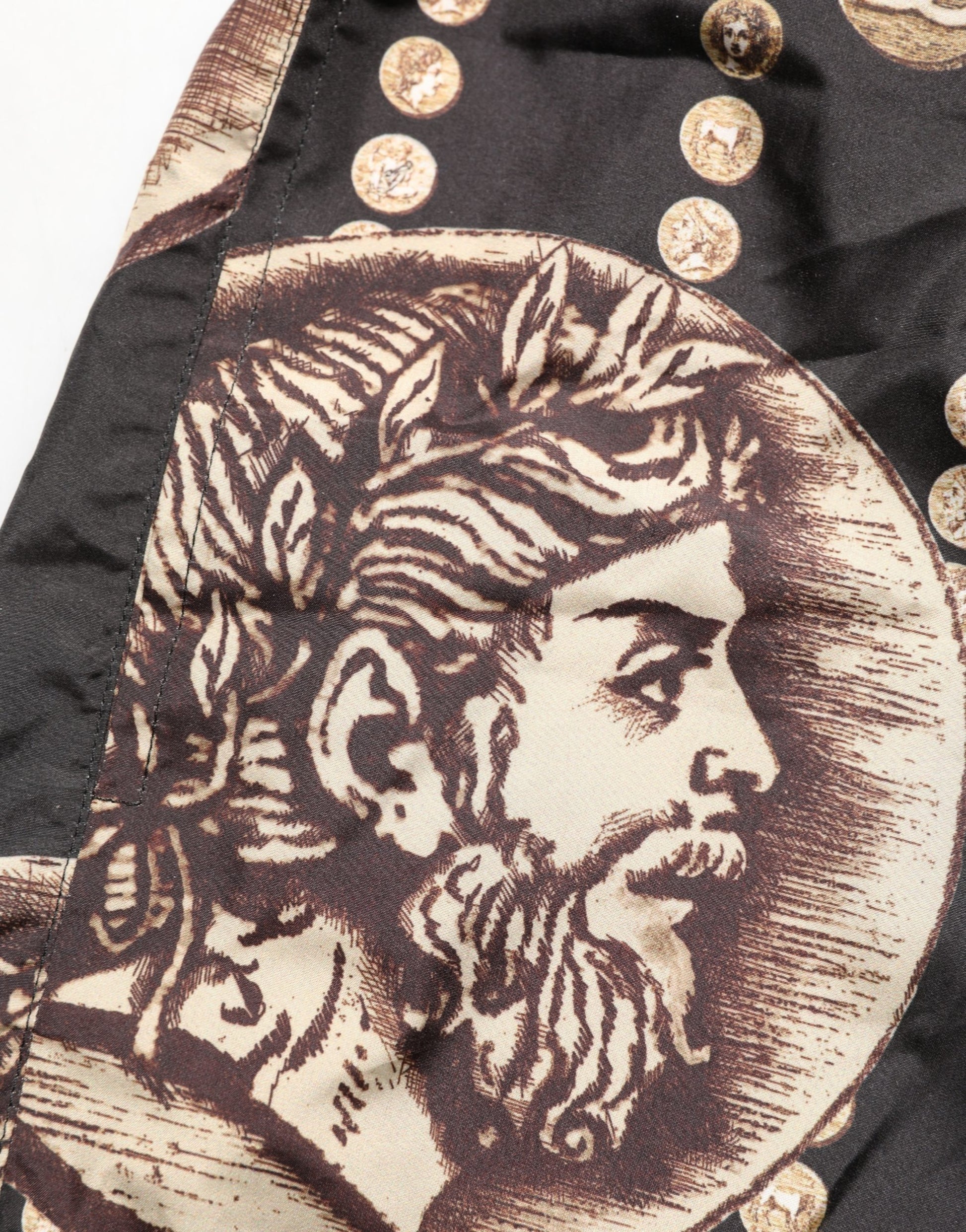 Short de bain imprimé pièces de monnaie romaines Dolce & Gabbana noir Maillots de bain