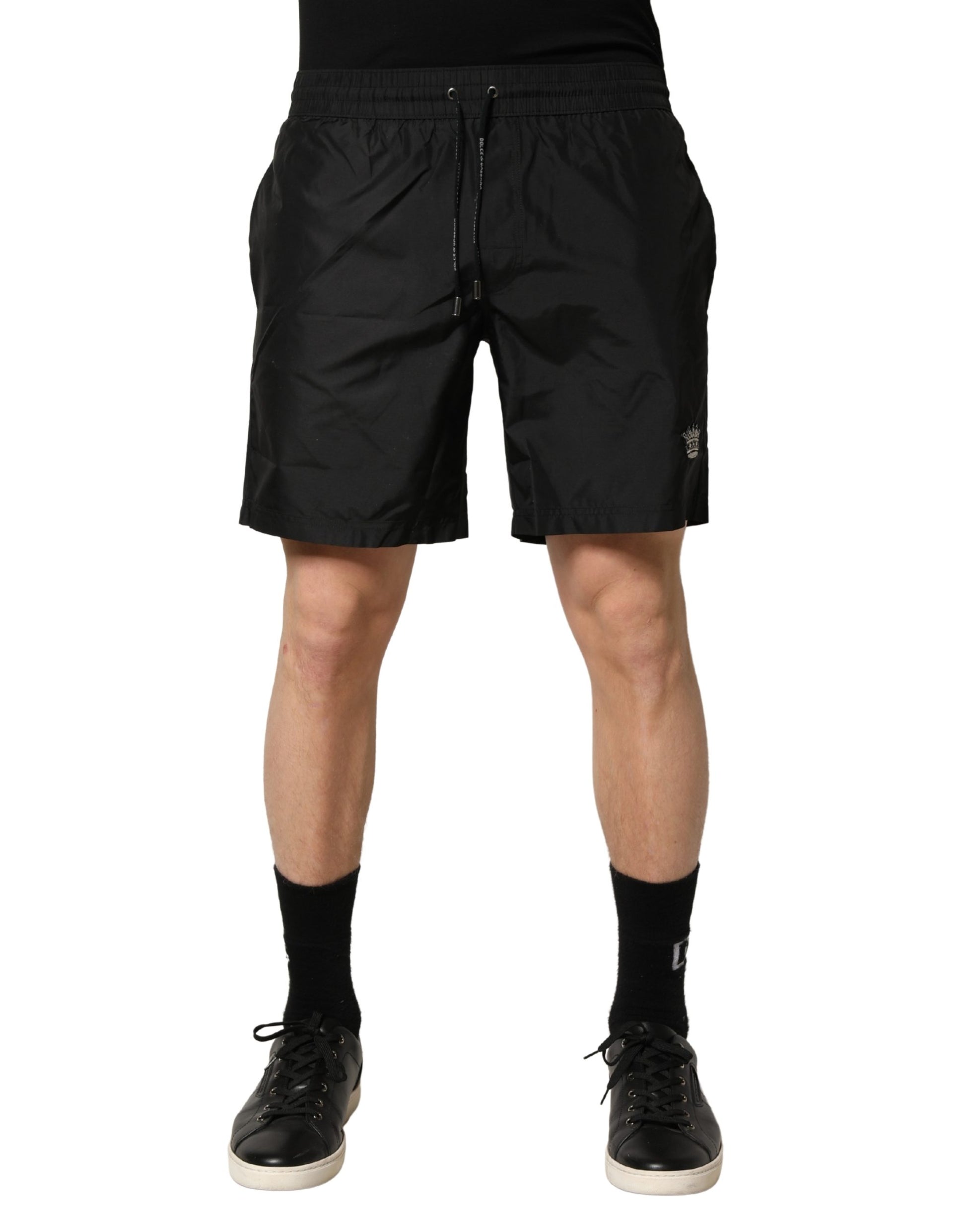 Dolce & Gabbana Black Swim Shorts for Men