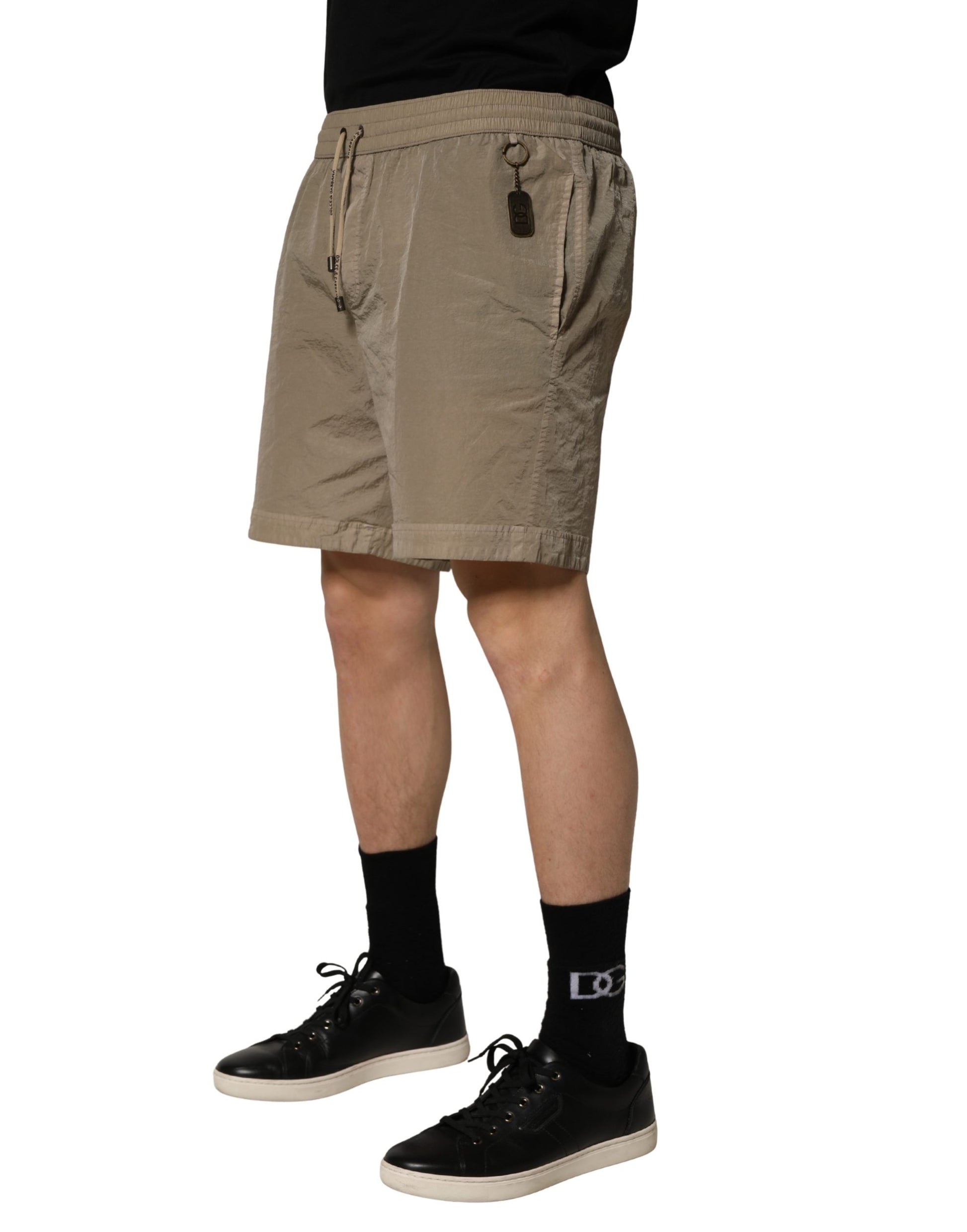 Dolce & Gabbana Brown Swim Shorts for Men detail view