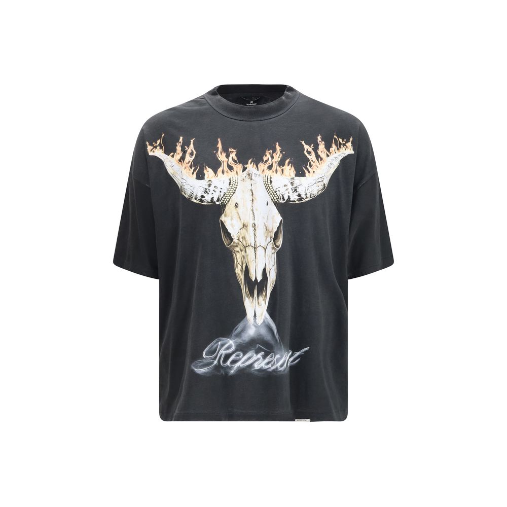 Représenter le T-shirt en coton noir