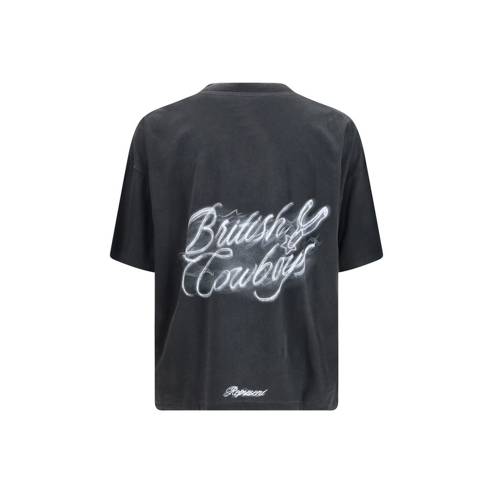 Représenter le T-shirt en coton noir