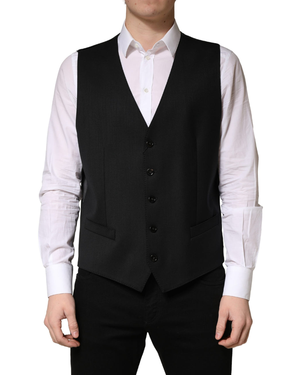 Dolce & Gabbana Black Waistcoats for Men alternate view