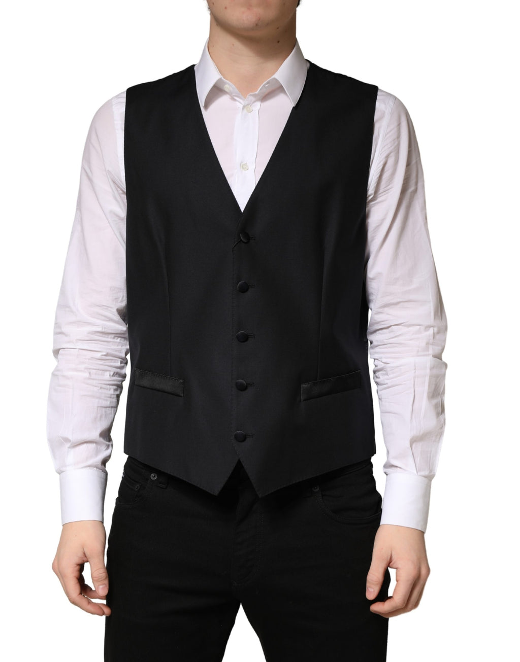 Dolce & Gabbana Black Waistcoats for Men