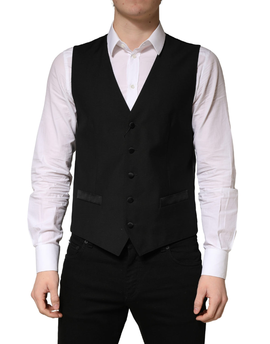 Dolce & Gabbana Black Waistcoats for Men