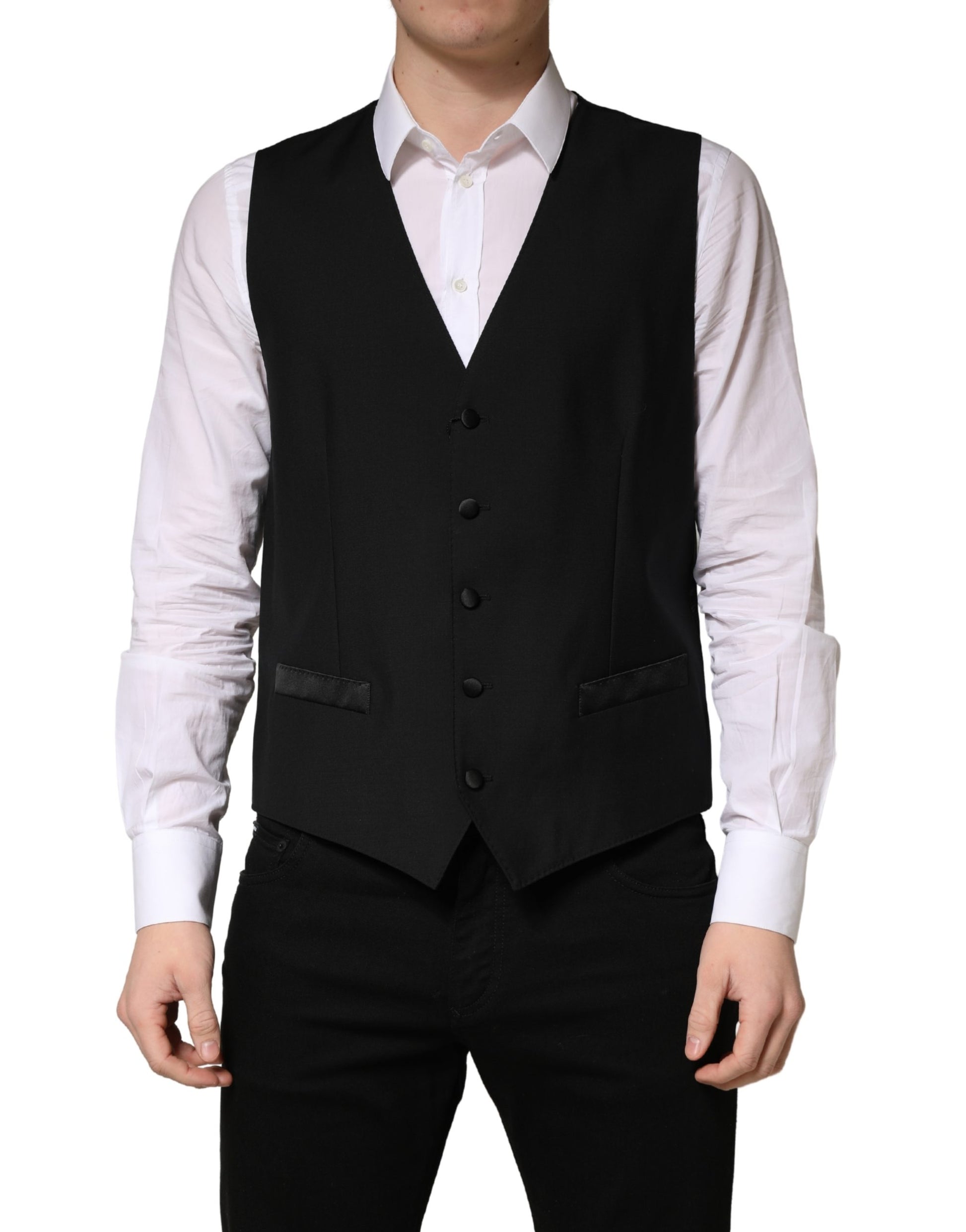 Dolce & Gabbana Black Waistcoats for Men alternate view
