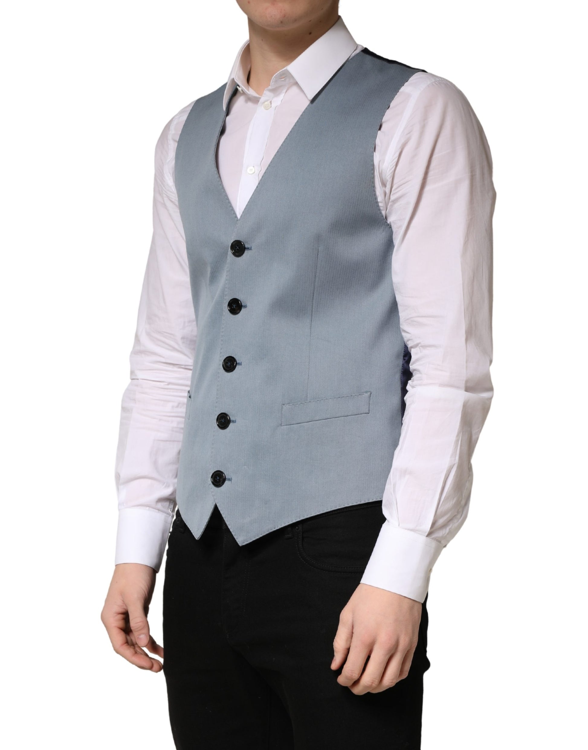 Dolce & Gabbana Grey Waistcoats for Men detail view