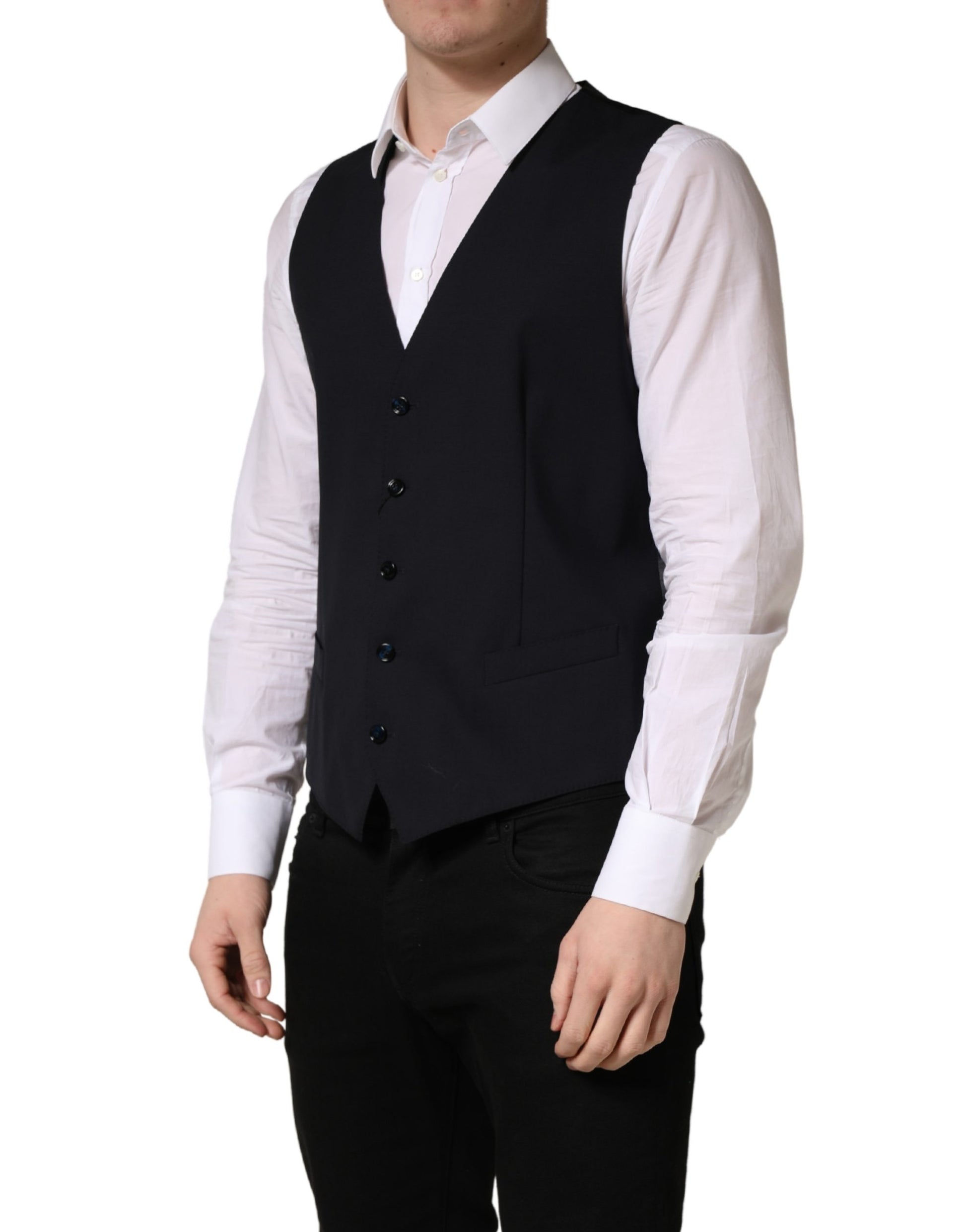 Dolce & Gabbana Black Waistcoats for Men detail view