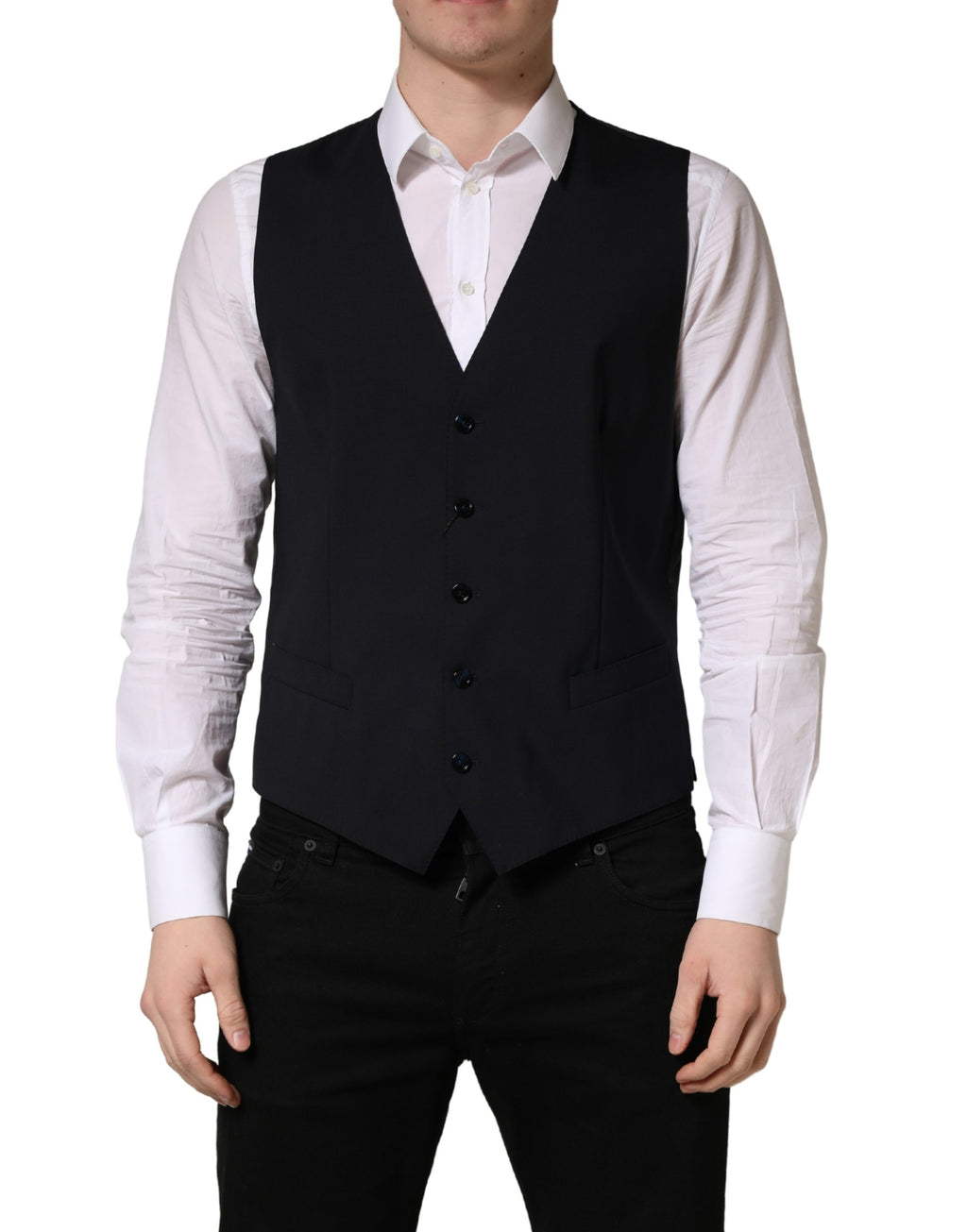 Dolce & Gabbana Black Waistcoats for Men