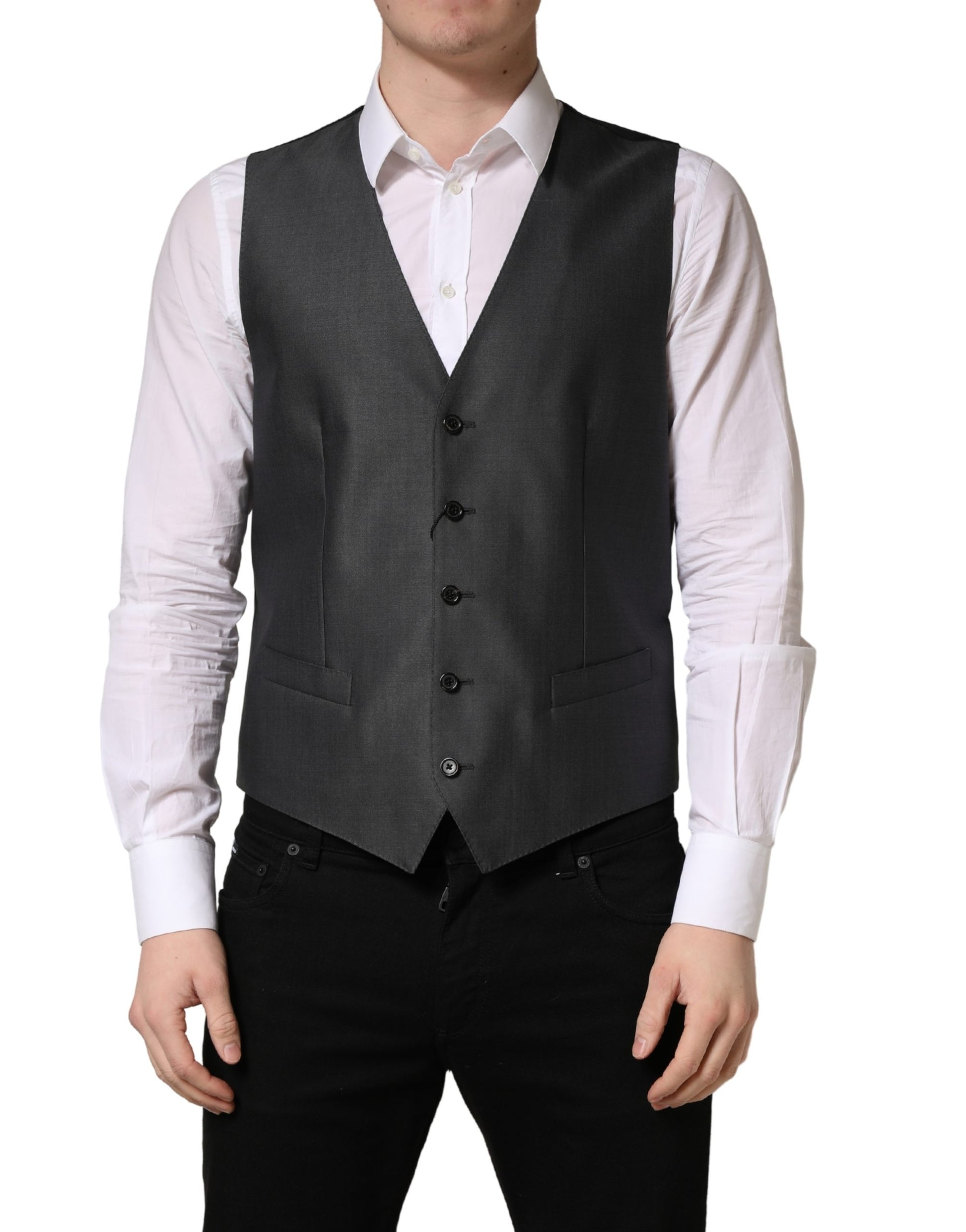 Dolce & Gabbana Black Waistcoats for Men alternate view