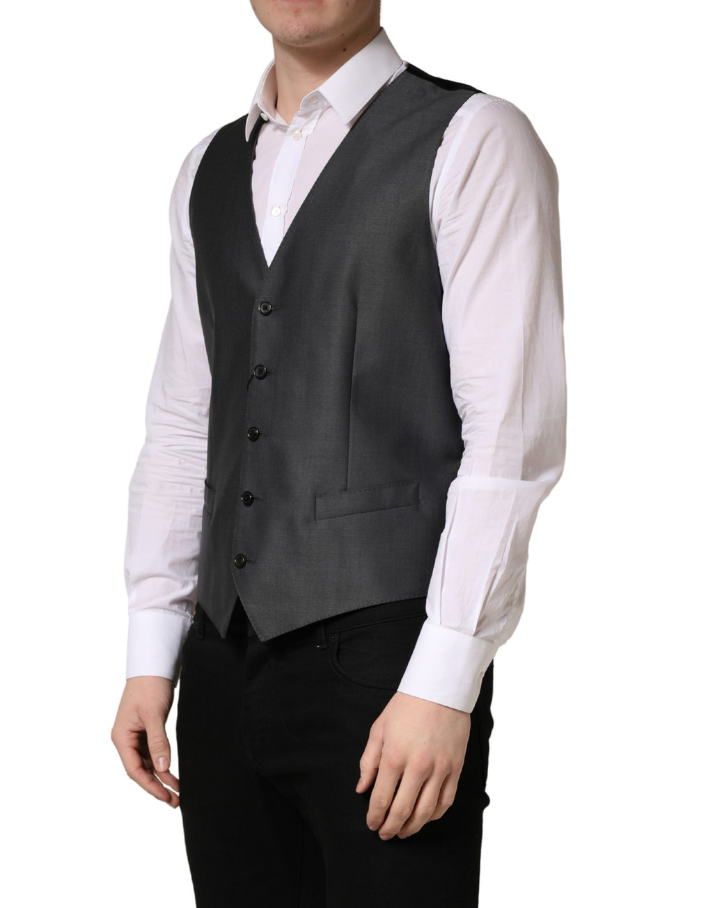 Dolce & Gabbana Black Waistcoats for Men detail view
