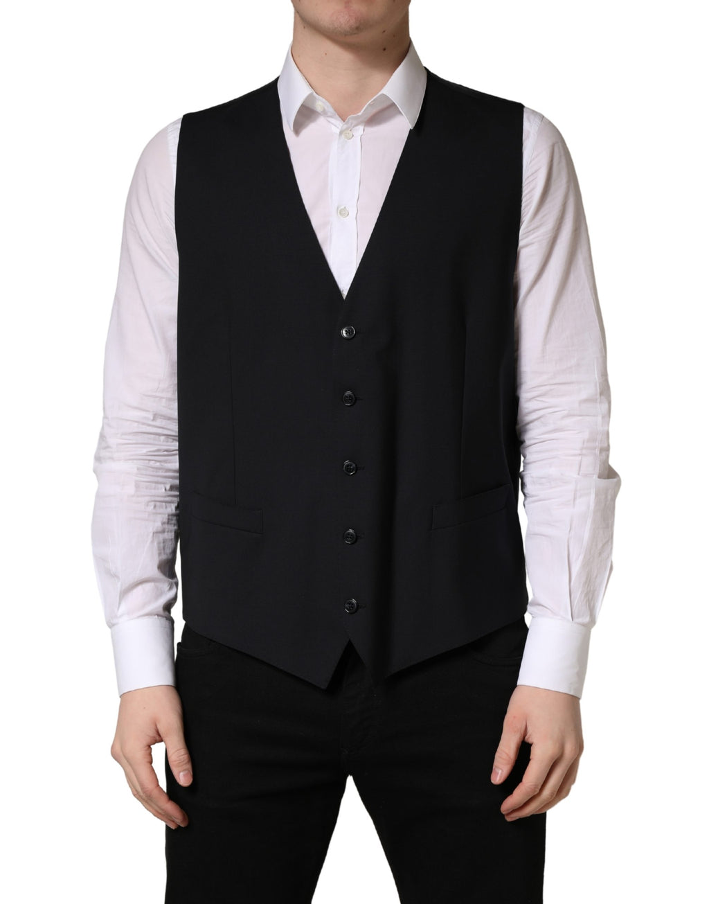 Dolce & Gabbana Black Waistcoats for Men