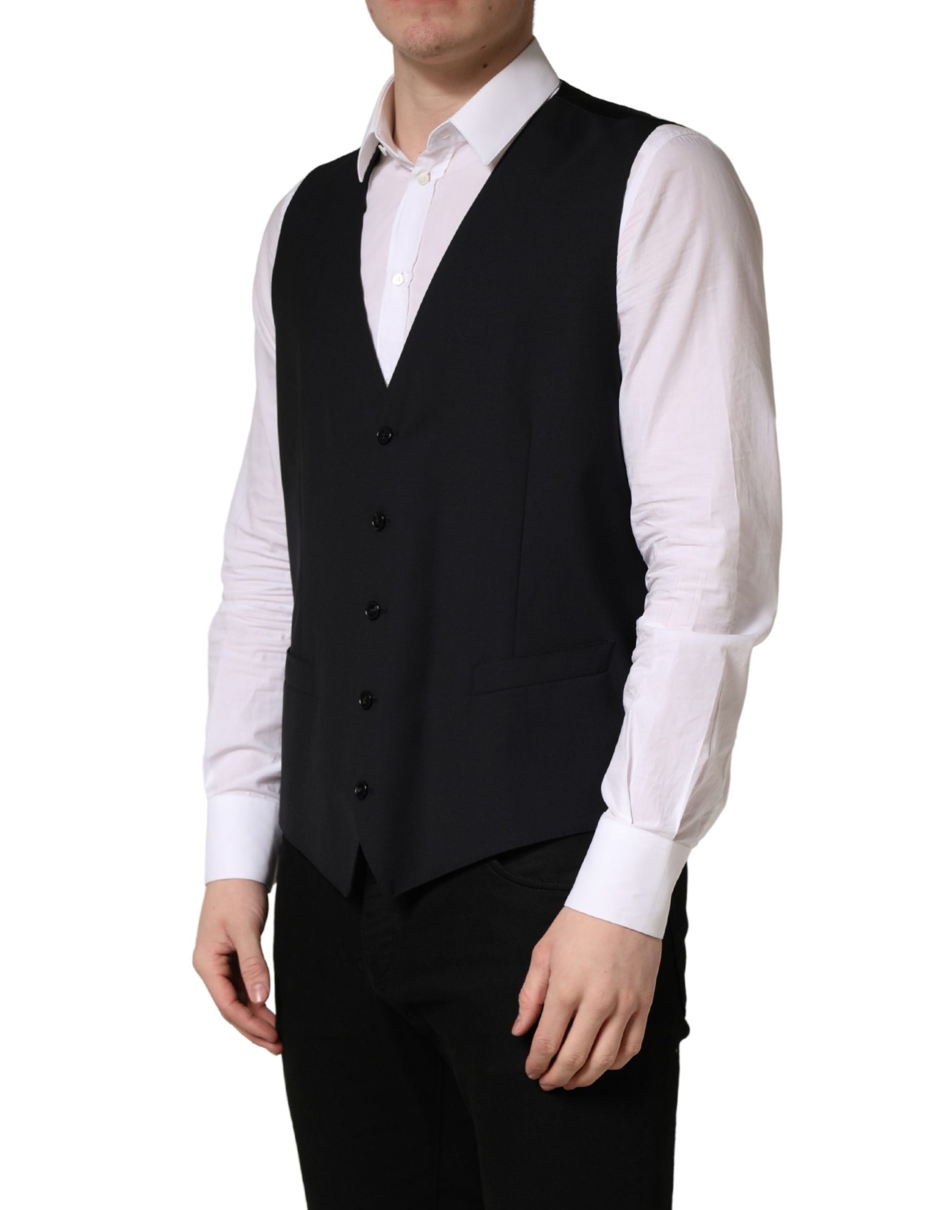 Dolce & Gabbana Black Waistcoats for Men detail view